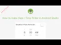 How to make Scrolling Picker in Android Number Picker