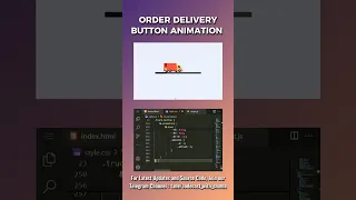 Order Delivery Truck Button Animation HTML CSS JS