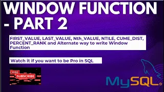 SQL Window Function - Part 2 How to write SQL Query using Frame Clause CUME