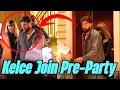 Travis Kelce Mahomes Party with Miles Teller Post Malone at All Star Super Bowl Pre Party