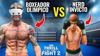Boxeador olímpico se enfrenta a un oponente VR LOCO | Thrill of the Fight 2 (Juego de Boxeo)