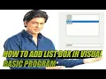 List Box Control part 1 Visual Basic