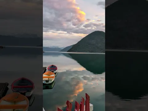 POV: you're next to a beautiful fjord in Norway and decide to go watch the sunset together 💚
