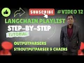 LangChain OutputParsers Chains Using StrOutputParser to Clean LLM Responses