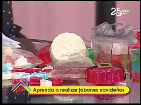 Aprenda a realizar jabones navideños