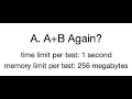 Codeforces 1999A Solution in Python Easy Problem Explained