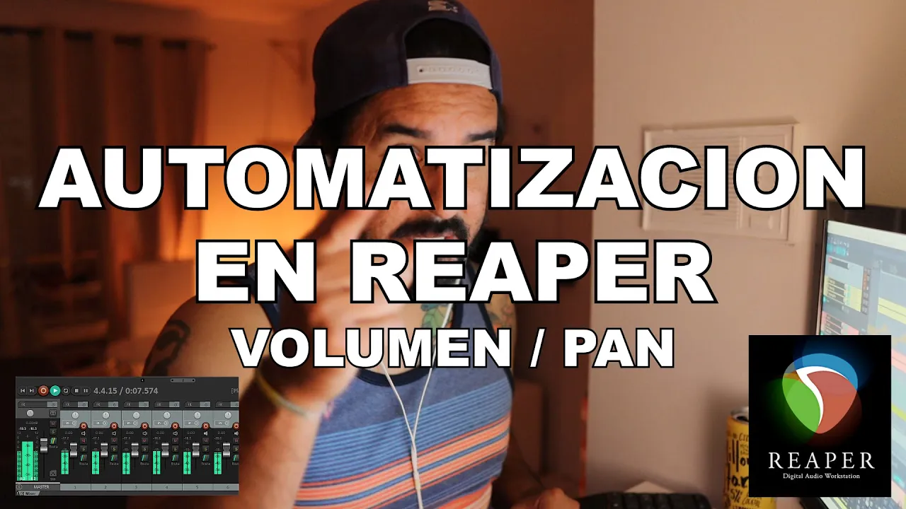 Automatización en Reaper | Envelopes Volumen y Paneo | Tutorial Reaper | Stu Ureta