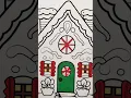 GINGERBREAD HOUSE Coloring Page