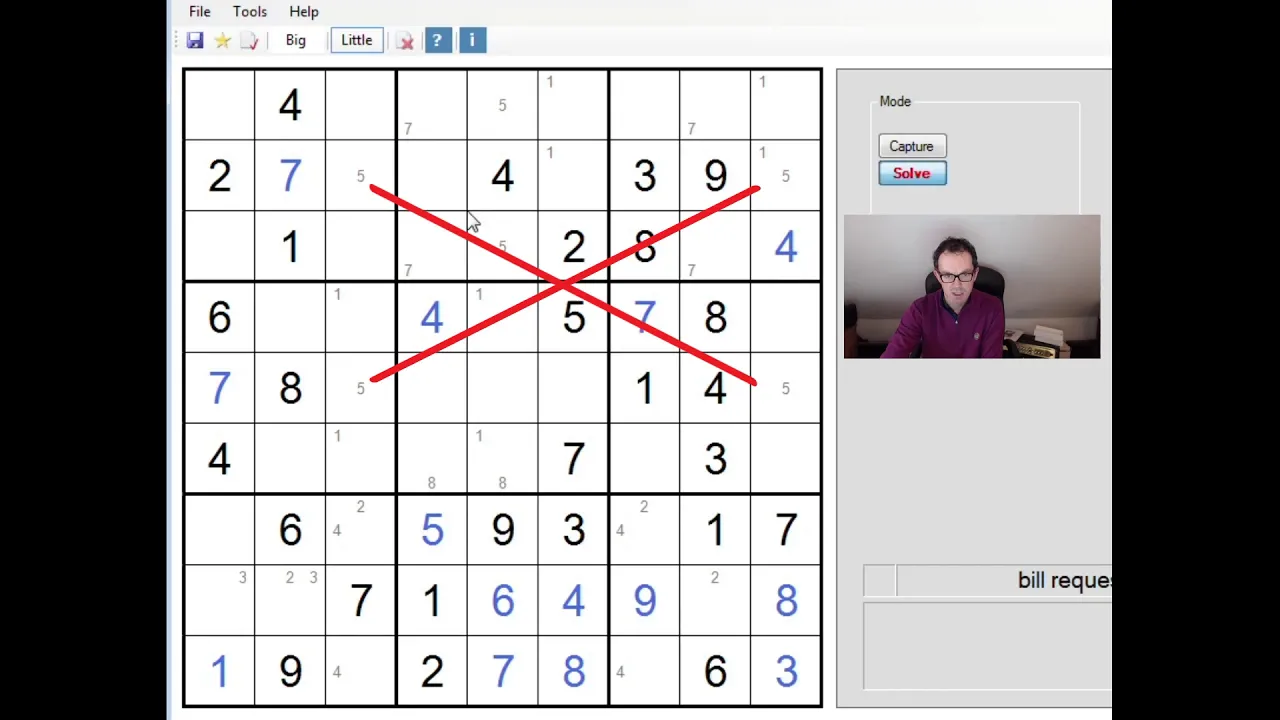Advanced Sudoku:  Spotting The X-Wing