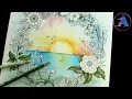 How to color leaves WORLD OF FLOWERS book by Johanna Basford Prismacolor colored pencils