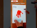 A for Apple Alphabet Handprint Art