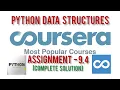Python Data Structures Assignment 9 4 Solution Coursera Assignment 9 4 Python Data Structures