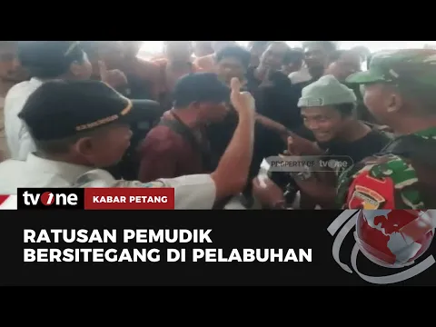 Berebut Naik Kapal, Ratusan Pemudik Bersitegang di Pelabuhan Jangkar