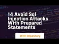 14 avoid sql injection attacks with prepared statements