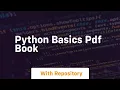 python basics pdf book