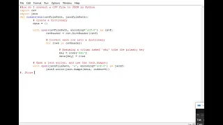How do I convert a CSV file to JSON in Python