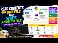 Read Contents of One File into write Another File Python beginners Tutorial