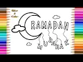 Relax Color Ramadan Mubarak Coloring Page Relax Color Ramadan Special Drawing