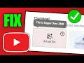 How To Fix YouTube Thumbnail Bigger Than 2MB