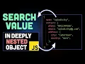 How to Search any value in a deeply nested object JavaScript interview question