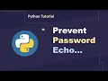 Password Without Echoing in Python getpass Module in Python Python Tutorial in Hindi
