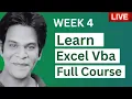 Week 4 Excel VBA Live Session