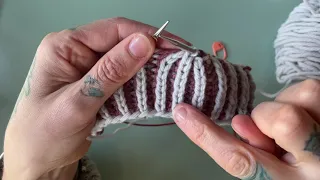 Brioche Knitting Tutorial BRK 4 ST DEC