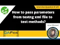 How to pass parameters from testng xml file to test methods Selenium Interview Question
