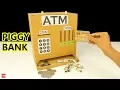 How to make a Simple ATM machine Cardboard easy atm machine Mini working Atm ATM PIGGY
