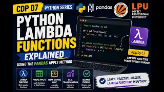 Python Lambda Functions Explained Python CDP 07