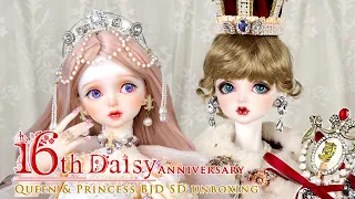 BJD Angell Studio 16th Anniversary DAISY Queen Princess unboxing 4K