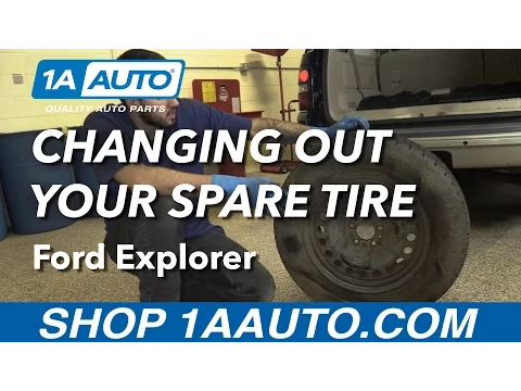How To Change Spare Tire 06 10 Ford Explorer 1a Auto