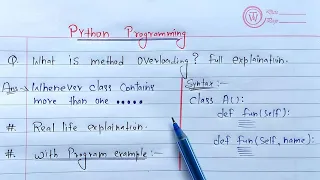 Python Method Overloading Learn Coding