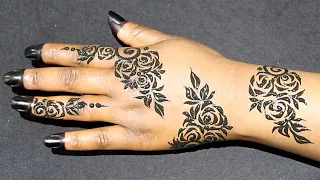 تعليم الحنه السودانية السوداء خطوة خطوة                                               دندنها