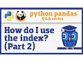 What do I need to know about the pandas index Part 2