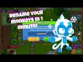 BTD6 - How to RENAME Update Monkeys EASY PEASY