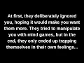 Download Lagu At first, they deliberately ignored you, hoping it would make you want them more. They tried to...