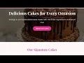 Online Cake Shop Website Using HTML CSS JavaScript Bakery E-Commerce Design