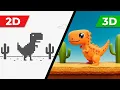I Made Chrome Dino game in 3D using AI