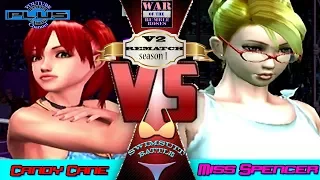 war of the rumble roses swimsuit battle rematch s1 candy cane vs miss spencer rr 