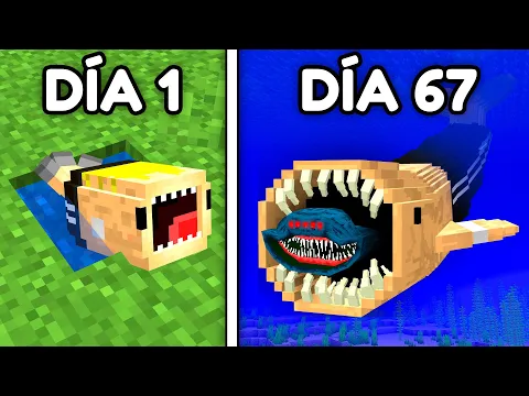 Video Thumbnail: Sobreviví 100 Días Siendo un BLOOP en Minecraft...