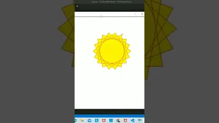 Draw sun using python turtle