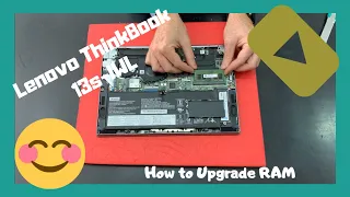 how to upgrade ram lenovo thinkbook 13s iwl disassembly