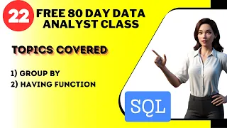 Learn SQL for Data Analysis Free Tamil Data Analyst Training Course in 80 Days Day 22 SQL