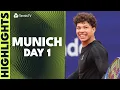 Shelton Faces Nava Cerundolo Blockx Rinderknech In Action Munich 2026 Day 1 Highlights