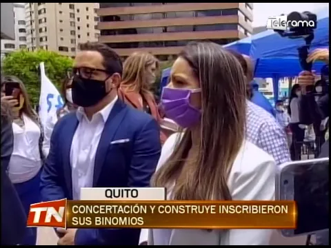 Concertación y Construye inscribieron sus binomios