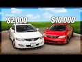 BASE Honda Civic vs Si Worth 5X The Price