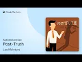 Post-Truth by Lee McIntyre book