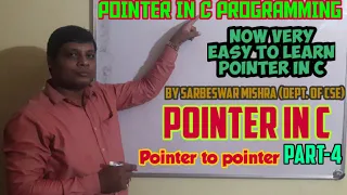 POINTER IN C PROGRAMMING POINTER PART-4 POINTER TO POINTER RAJ CLASSES POINTER IN C POINTER