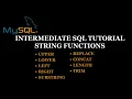 How to use String Functions In MYSQL Intermediate SQL Tutorial